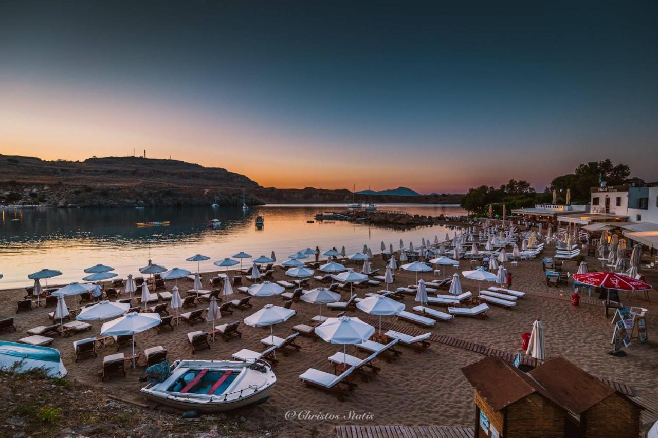 Lindos Shore Summer House With Jacuzzi And Sea View !!! Luaran gambar