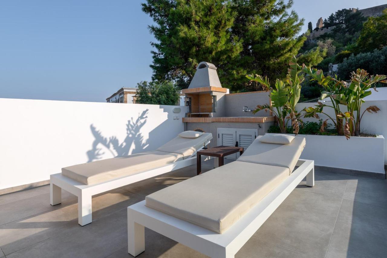 Lindos Shore Summer House With Jacuzzi And Sea View !!! Luaran gambar