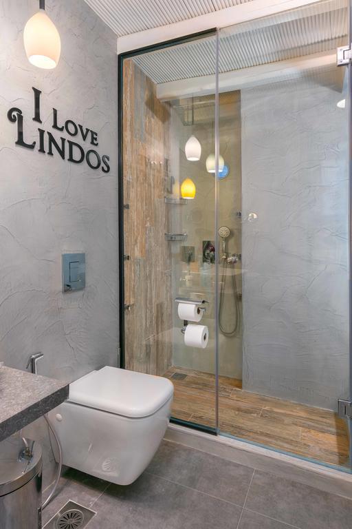 Lindos Shore Summer House With Jacuzzi And Sea View !!! Luaran gambar