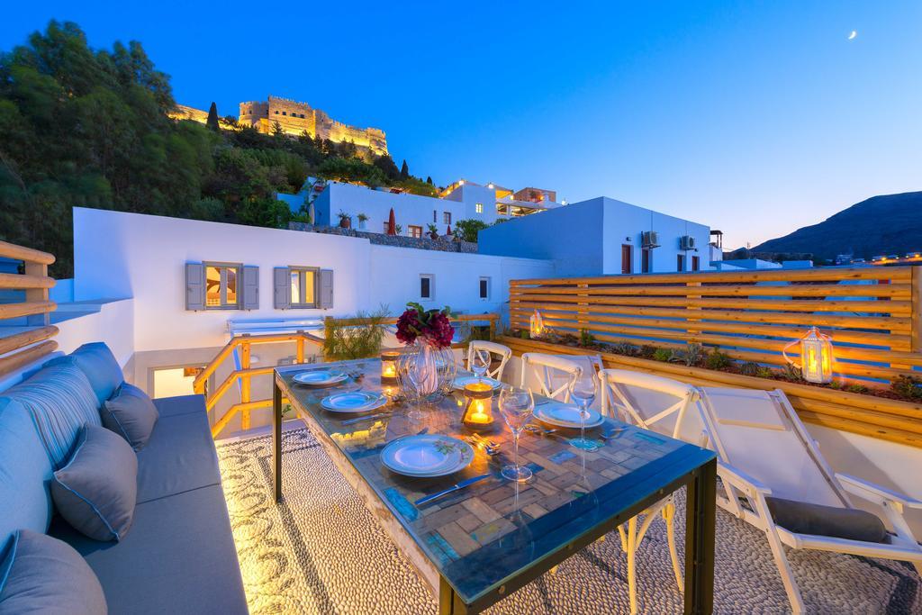 Lindos Shore Summer House With Jacuzzi And Sea View !!! Luaran gambar