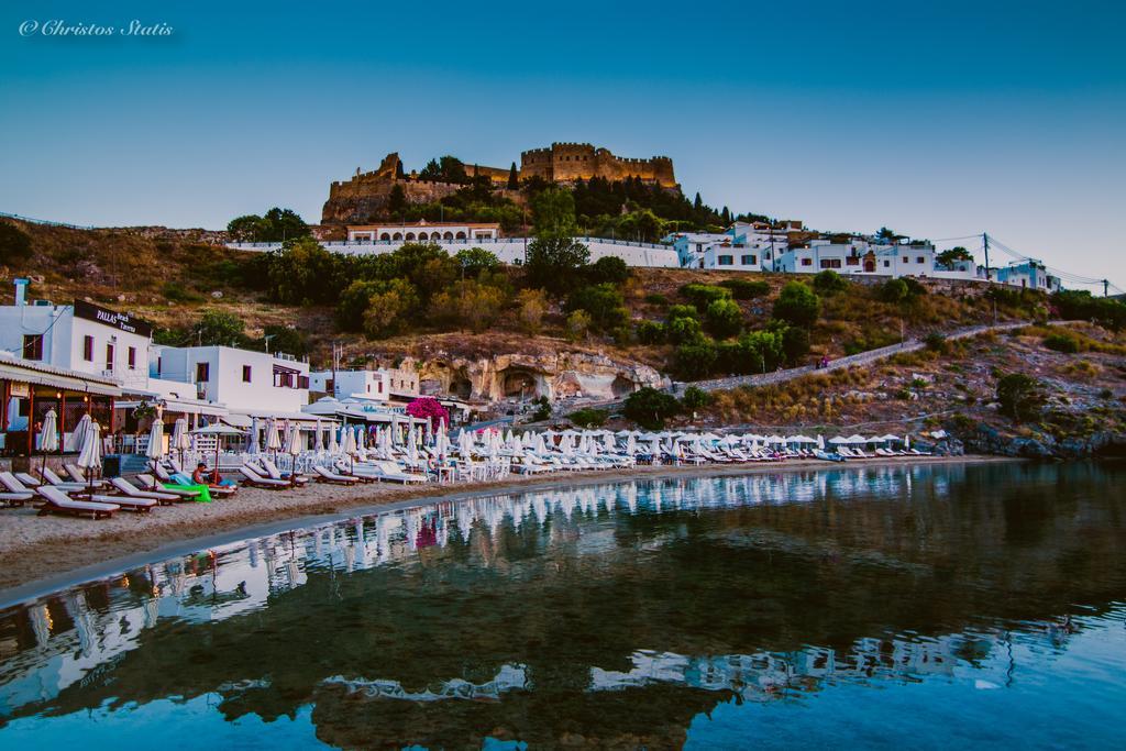 Lindos Shore Summer House With Jacuzzi And Sea View !!! Luaran gambar